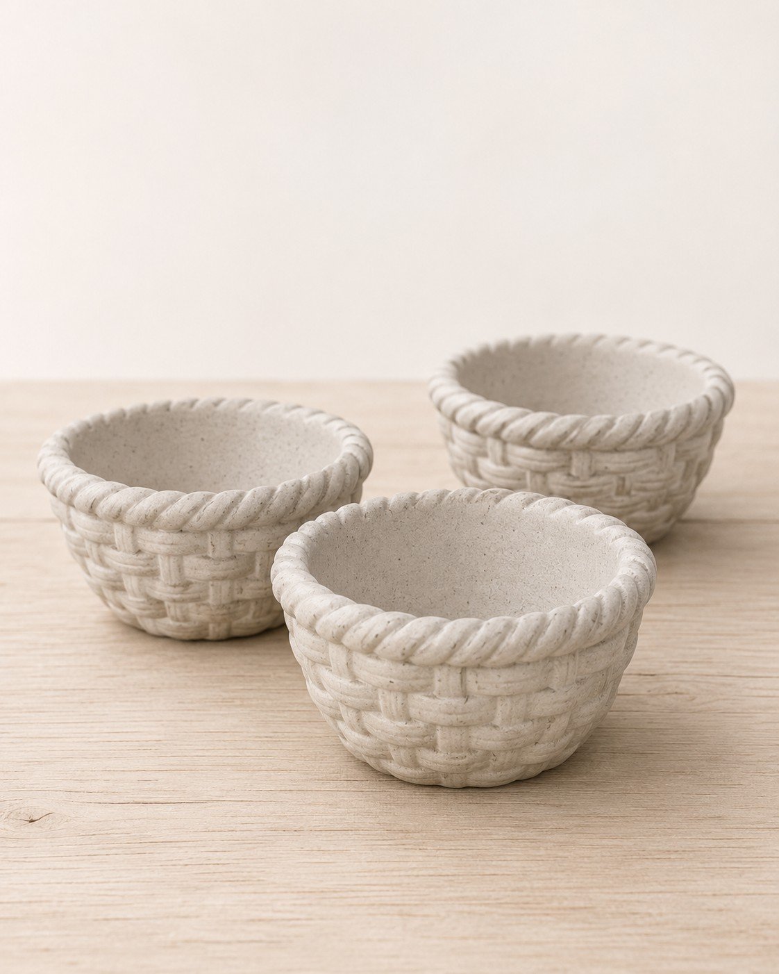Gevlochten Herinneringsmandjes – Set van 3
